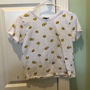 S fortune cookie crop top